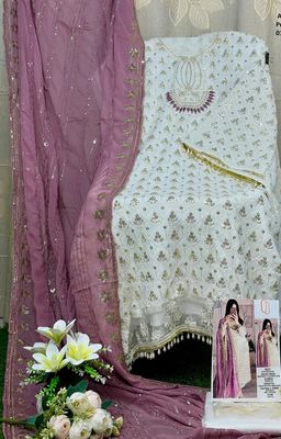 Semi –Embroidery & Sequence Work Party dress_img_6