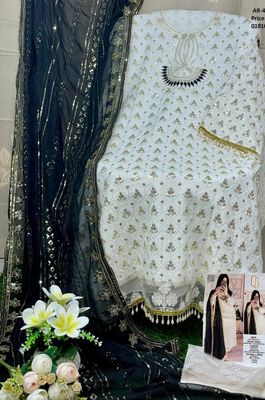Semi –Embroidery & Sequence Work Party dress_img_9