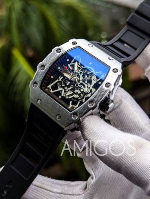 Richard Mille, Silver Case Black belt_img_0