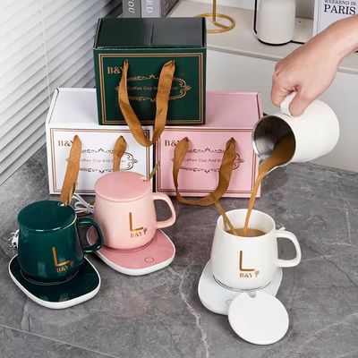 Electric Heating Coffee Mug Set – Keep Your Drink Warm_img_1