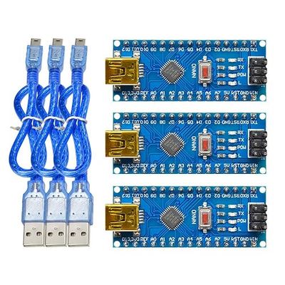 For Nano V3.0 Micro Controller Module ATmega328P Module Nano Board CH340 USB Cable Compatible with Arduino Nano V3.0_img_0