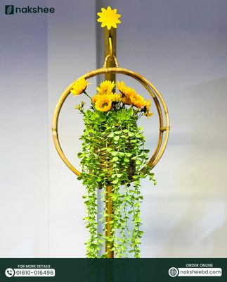 Rattan planter + Flower setup_img_0