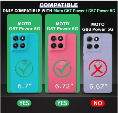 Motorola Moto G67 Power / G57 Power 5G | Camera Protection Module | Hard Back Cover Case_img_4