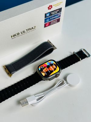 HK9 Ultra 2 AMOLED Smartwatch with ChatGPT- Black Color_img_4