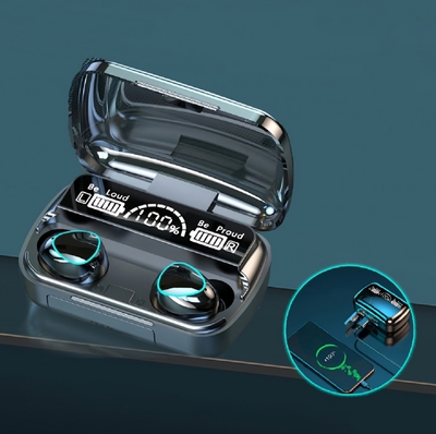 M10 TWS BLUETOOTH 5.3 EARBUDS 2500mAh CHARGING BOX ALSO USE AS POWER BANK । Bluetooth-compatible Stereo Waterproof_img_3