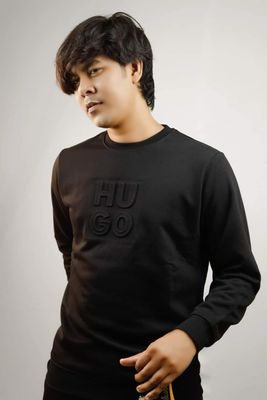 HB Sweatshirt Joggers Set Black_img_2