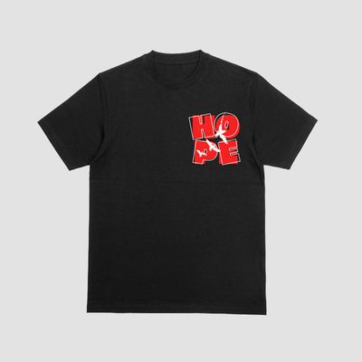 HOPE - Basic Black Half Sleeve T-shirt_img_0