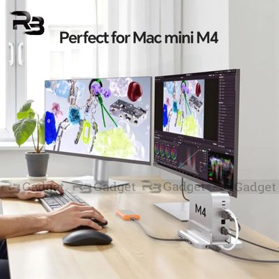 PULWTOP BS212D 9-in-1 Mac mini M4 Dock with SSD Enclosure, HDMI 4K & USB-C 10Gbps (SSD NOT Included)_img_2