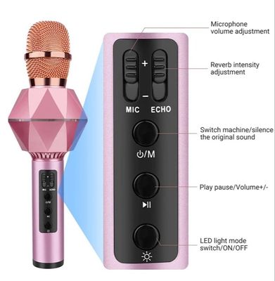 Glittering Star K7 Wireless Karaoke Condenser Microphone Noise Cancellation_img_2