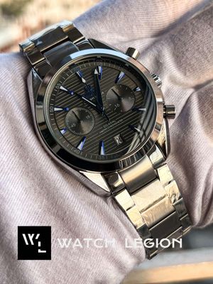 OMEGA SEAMASTER F.S SILVER CHAIN BLACK DIAL BLUE DIGITS_img_0
