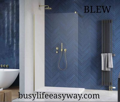 Gold Shower Glass Partition_img_0