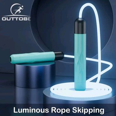 Outtobe Jump Ropes Luminous Skipping Rope LED Light Up Rope Adjustable Rope_img_0