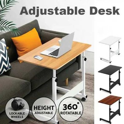 Adjustable Reading Table – Laptop Desk Table Metal Frame and MDF Desktop_img_3