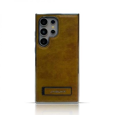 Suitable all-inclusive Bracket Electroplated Business Leather Case For Samsung Galaxy_img_3