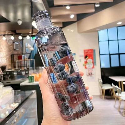 Water Bottle Huge Re-stock 🖤Black🤍Transparent💚Light Green💙Light Blue❤️Light Pink_img_1