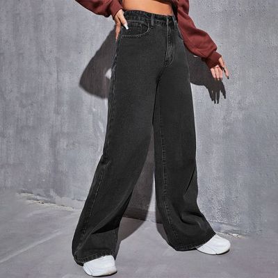 Black wide leg denim_img_1