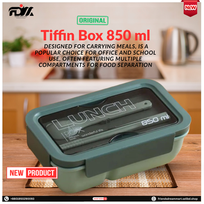 Tiffin Box Designed For Carrying Meals 850 ml_img_1