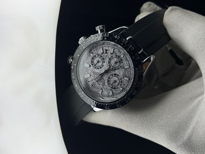 Cosmograph Daytona meteorite Dial Stone Silver AA Grade_img_0