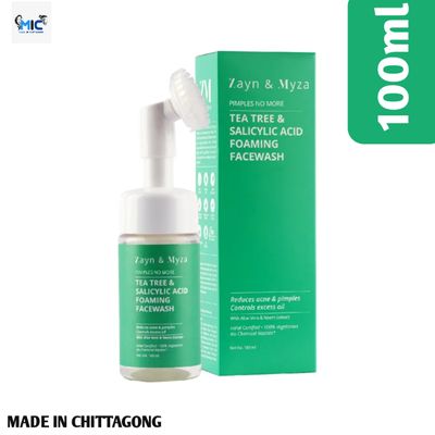Zayn & Myza Tea Tree and Salicylic Acid Foaming Face Wash for Women (100ml_img_0
