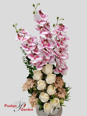 Cap Flower Vase With Flower arrangement_img_1