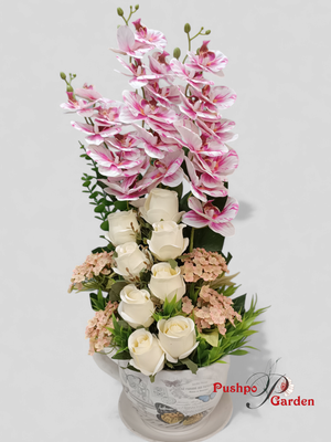 Cap Flower Vase With Flower arrangement_img_2