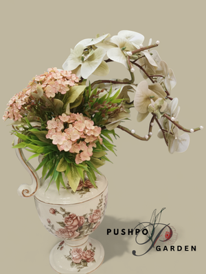 Ceramics Cup With Flowers Arrangement_img_1