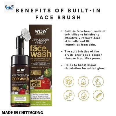 Wow Apple Cider Vinegar Foaming Face Wash_img_1