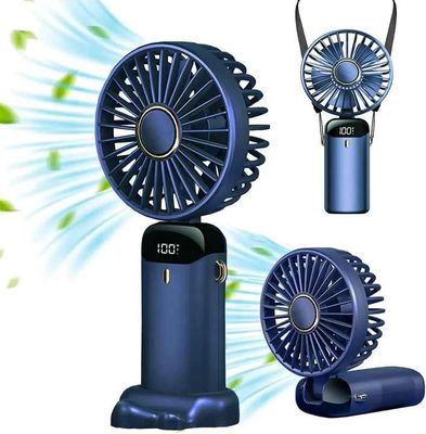 Cross-border N15 handheld fan usb mini portable folding charging small fan halterneck silent desktop small electric fan_img_4