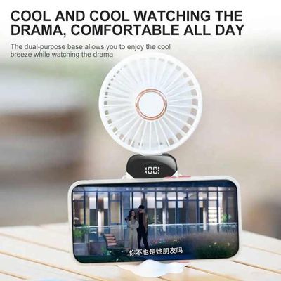 Cross-border N15 handheld fan usb mini portable folding charging small fan halterneck silent desktop small electric fan_img_8
