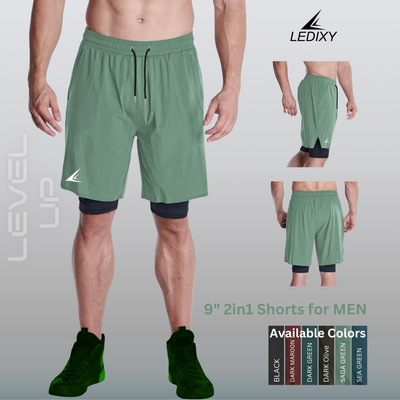 9" Inseam 2in1 Shorts for Men BSS04_img_10