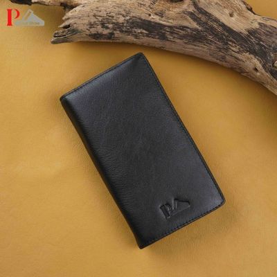 Black Double Chamber Long Wallet_img_1