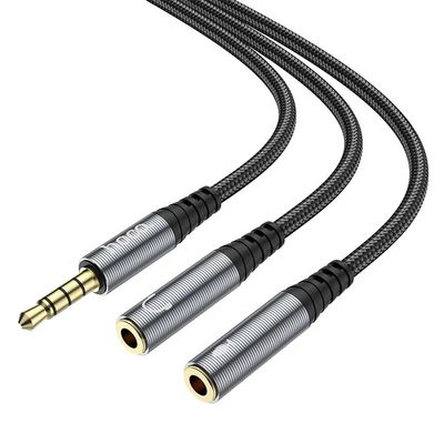 HOCO UPA21 3.5mm Male To 2*3.5mm Female Audio Cable Adapter_img_0