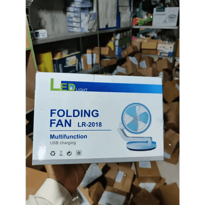 Rechargeable Multifunction Folding Fan With LED Light - LR 2018._img_1