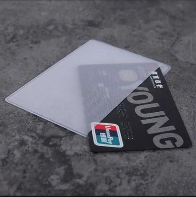 5 Pcs Horizontal Transparent PVC Card Holder, Safe from Damage/Scratch_img_0
