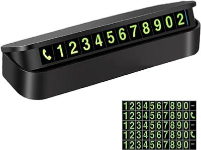 Phone Number In The Car Bulldog Temporary Parking Card Night Luminous Phone Number Car Plate Car Accessories Styling Car Sticker By Zikra Exclusive_img_2