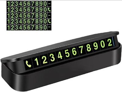 Phone Number In The Car Bulldog Temporary Parking Card Night Luminous Phone Number Car Plate Car Accessories Styling Car Sticker By Zikra Exclusive_img_3