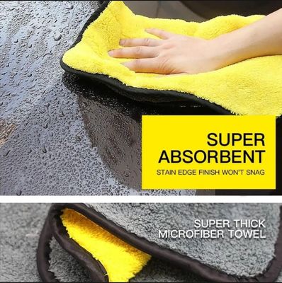 60X30 cm Car Double Layer Microfiber Car Towel_img_1