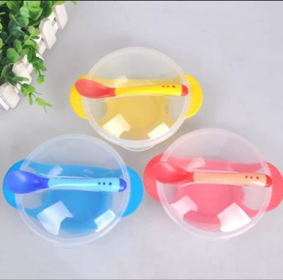 Baby Feeding Spoon and Bowl (1 PCS )- Multicolor_img_3