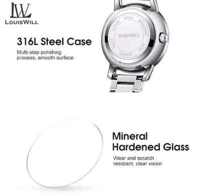 🍁 LouisWill Ladies Retro Diamond Steel Strap Watches..._img_5