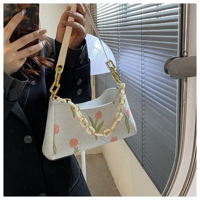 Tulip print shoulder bag_img_1