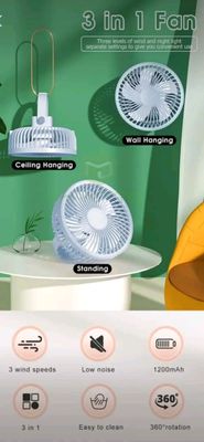 🔥🔥 MAYTTO USB rechargeable remote controlled Desktop Hanging Camping Fan..._img_5