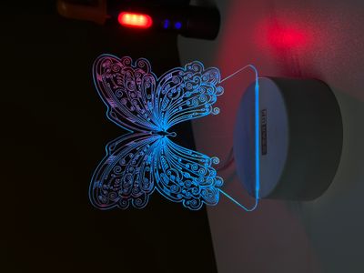 GearUP Acrylic Multicolor Night Lamp (Butterfly)_img_1