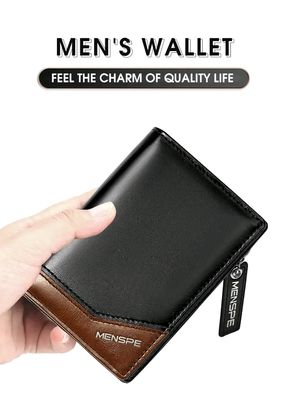 💥MENSPE PU Leather Wallet with Zipper_img_2
