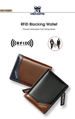 💥MENSPE PU Leather Wallet with Zipper_img_3