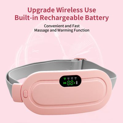 Electric Waist Belt Device, Fast Heating Belly Pad Portable Cordless Heating Pad with 3 Heat Levels and 4 Massage Modes_img_7