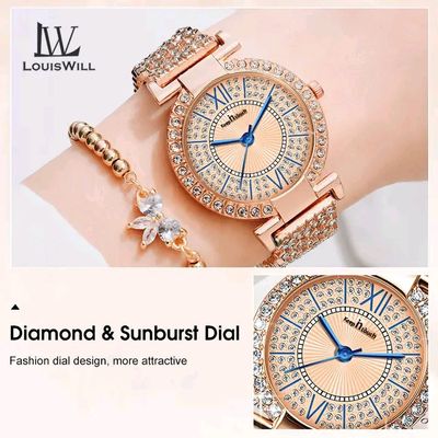 💥LouisWill Steel Strap Waterproof Wristwatch_img_4