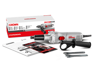 CROWN Professional Straight Grinder, 600W, 6mm, 220-230V, Long neck; CT13307_img_7