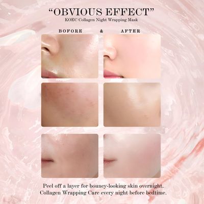 Sleep Facial Mask Collagen Sleeping Mask Face Beauty Korean Gel Collagen Overnight Wrapping Peel-Off Facial Mask_img_1