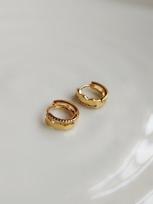 EE3 hoop earrings - for upper lobe 0.9 cm_img_0
