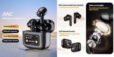 Awei T56 ANC True Wireless Earbuds – Black_img_5